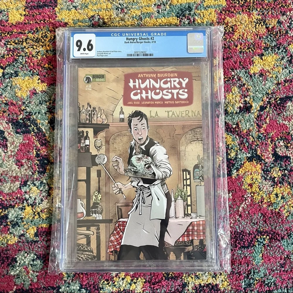 Anthony Bourdain Hungry Ghosts # 2 CGC Graded 9.6 - SN 3891539002, NM+